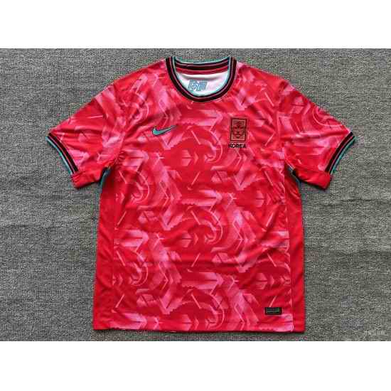 Korea Red Home Uruguay 2024 Soccer Jersey